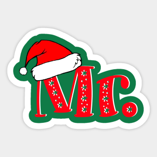 Christmas Couple "Mr" Claus Sticker